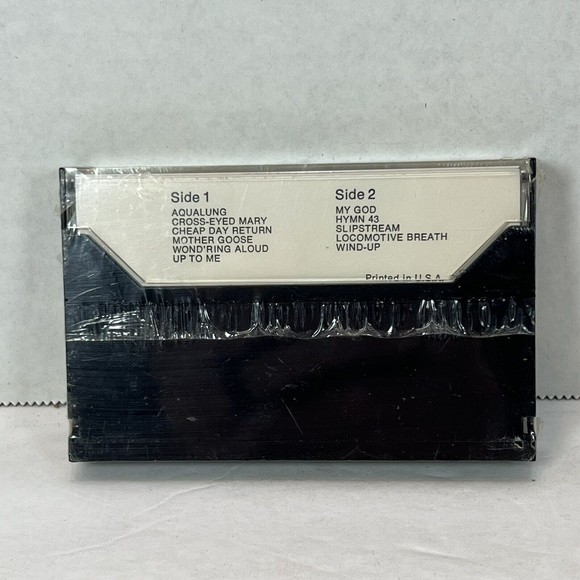 JETHRO TULL  AQUALUNG  CASSETTE TAPE  NEW SEALED  NO BARCODE M 52035 C 104375 - Picture 2 of 4